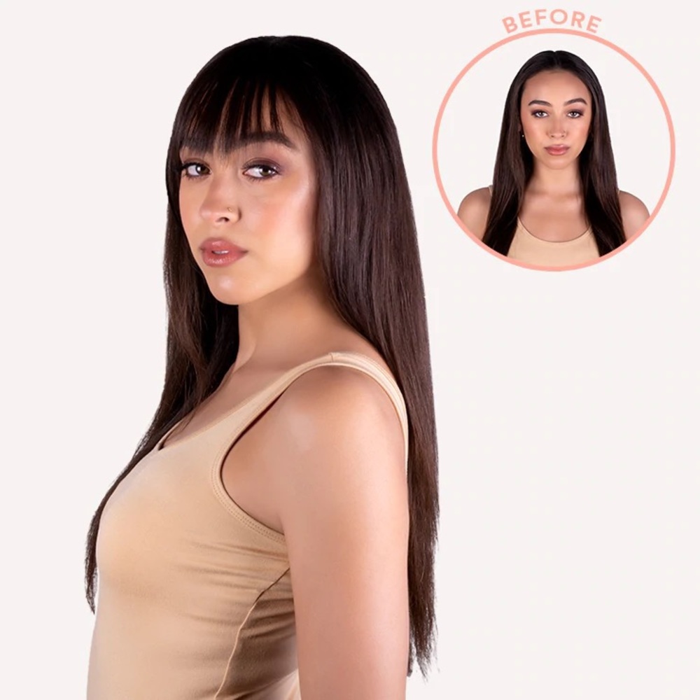 Insert Name Here Selena Vegan Fiber Clip-in Bangs